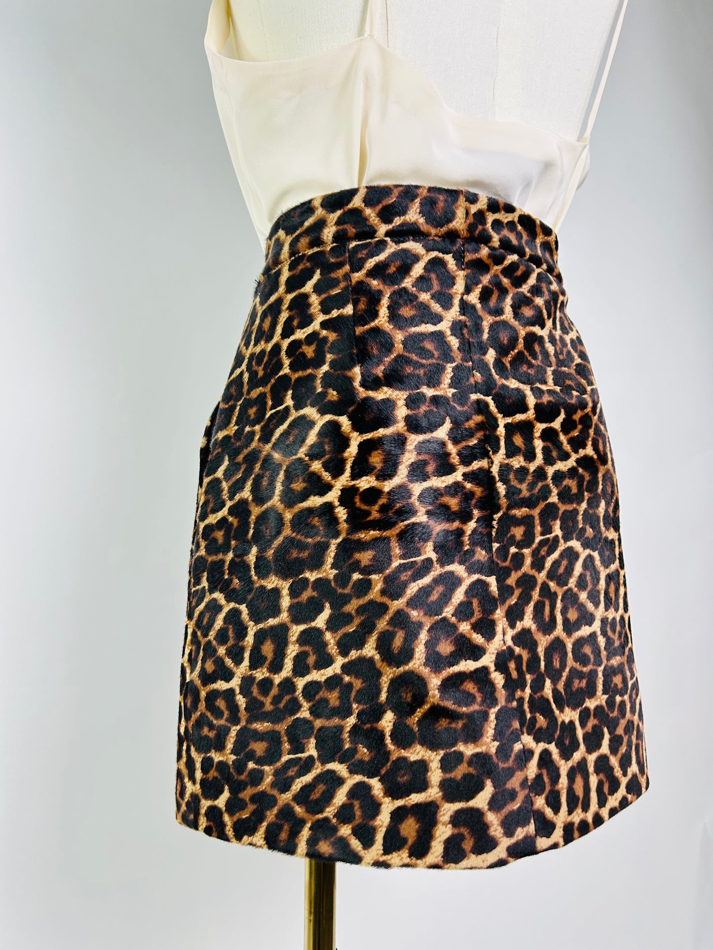 Diane von Furstenburg Leopard Print Skirt