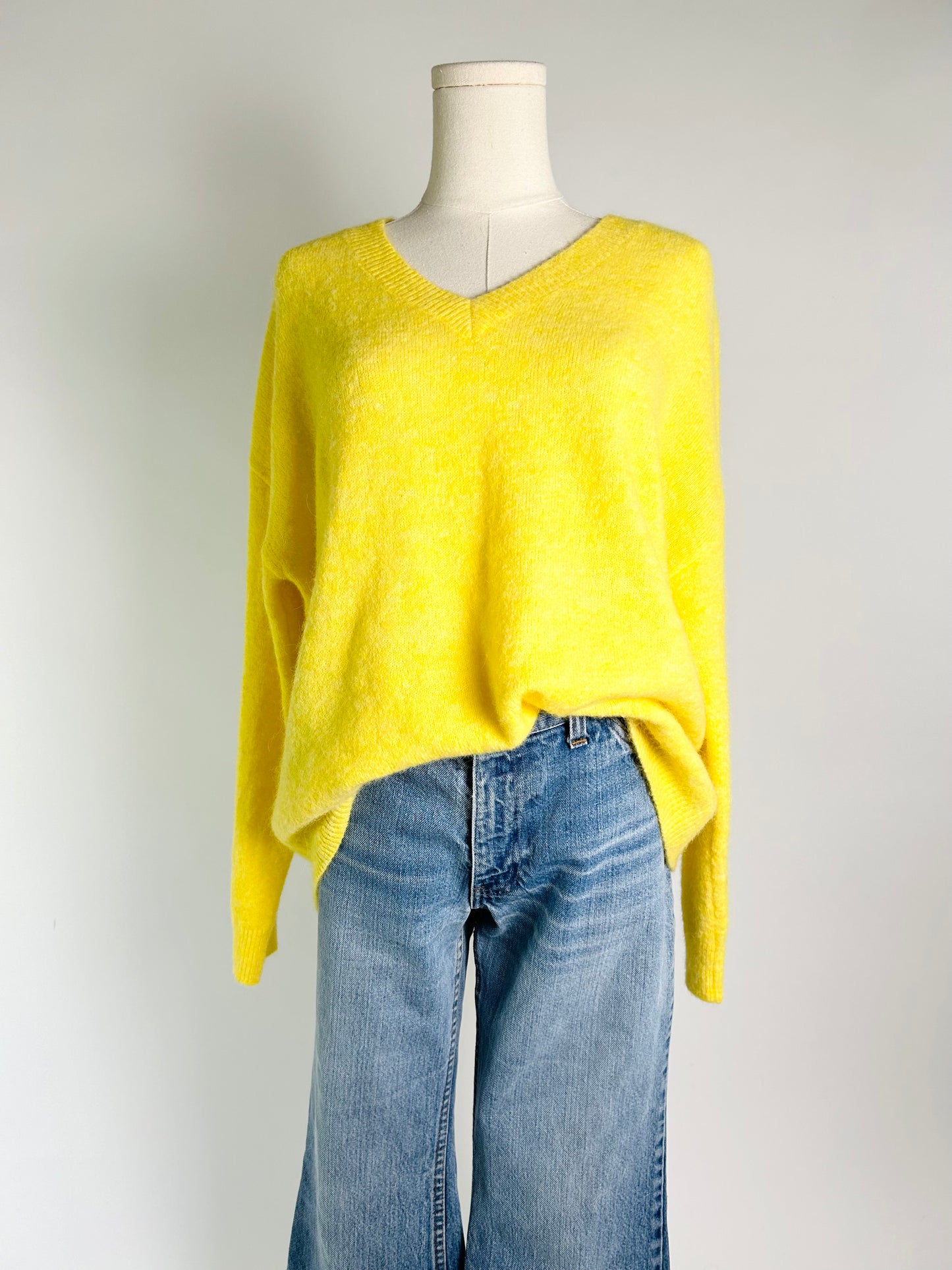 See U Soon Yellow Vneck Sweater