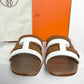 Hermes Amone Sandal Golf/White