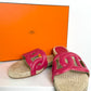 Hermes Famosa Slide Pink