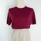 Vintage Lord & Taylor Two Ply Maroon Cashmere sweater