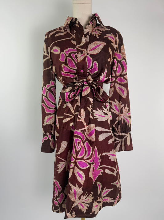 Vintage Nieman Marcus Silk Floral Dress