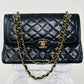 Vintage Chanel Paris Medium Classic Double Flap Black