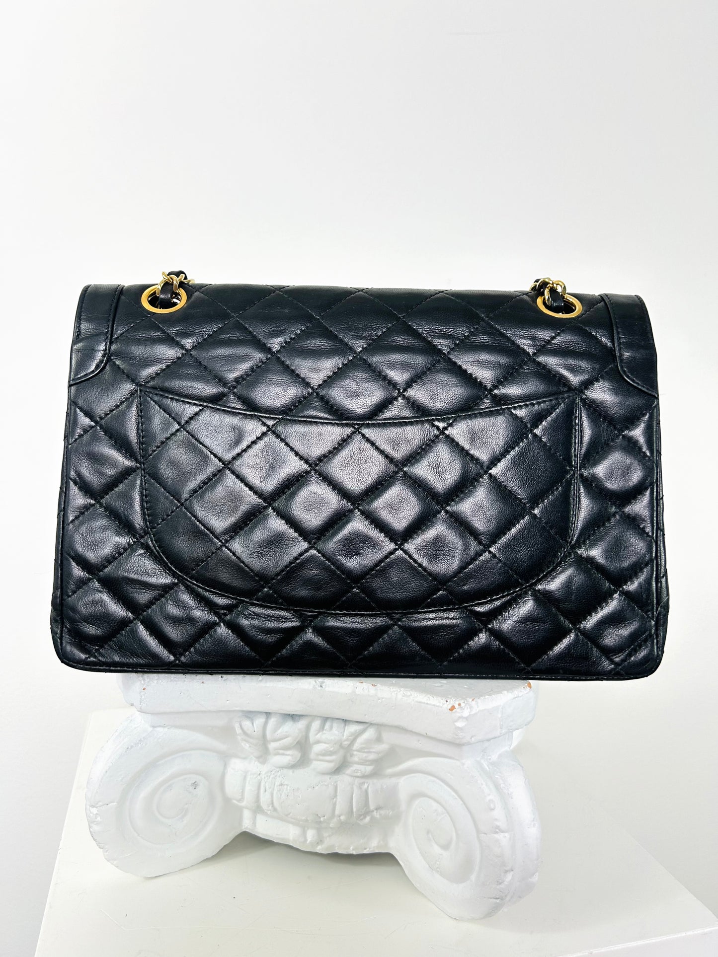 Vintage Chanel Paris Medium Classic Double Flap Black