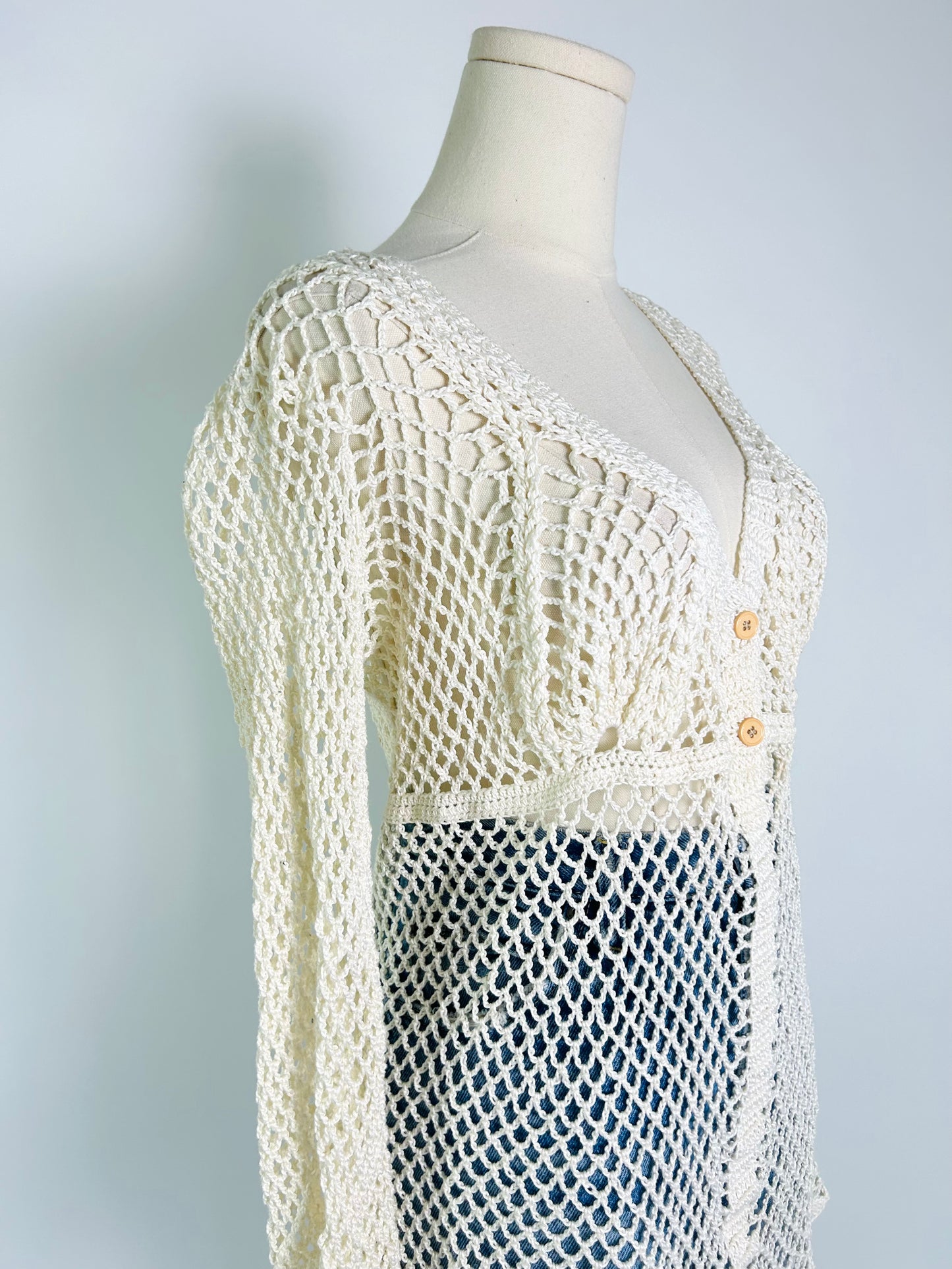 Vintage Crochet 70s Top