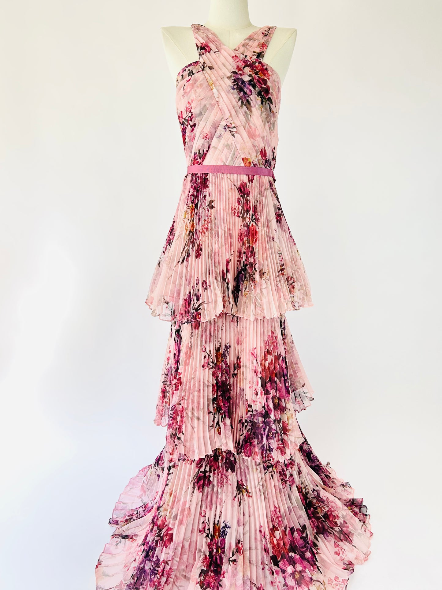 Marchesa Pink Floral Dress