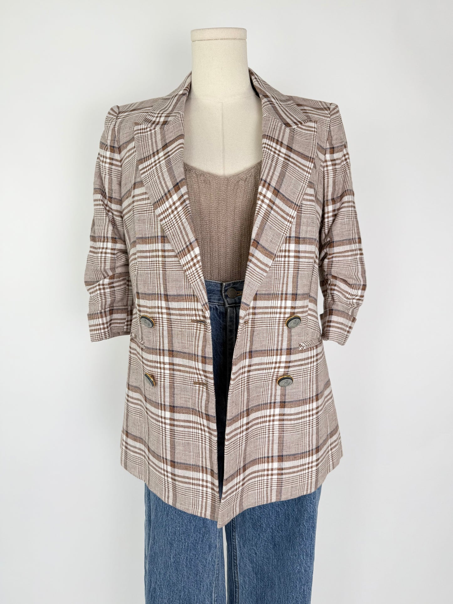 Veronica Beard Viva Plaid Jacket