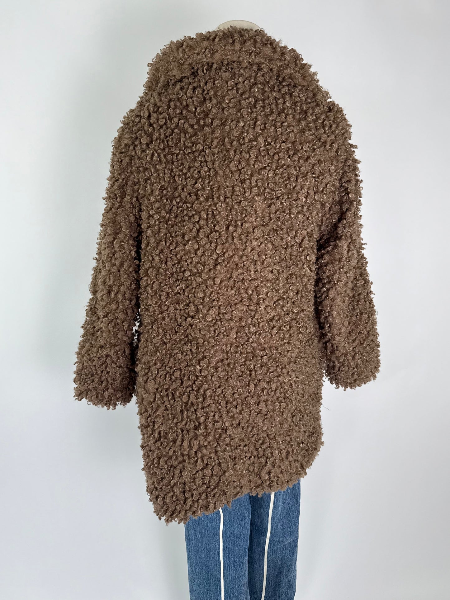 For The Republic Faux Fur Taupe Coat