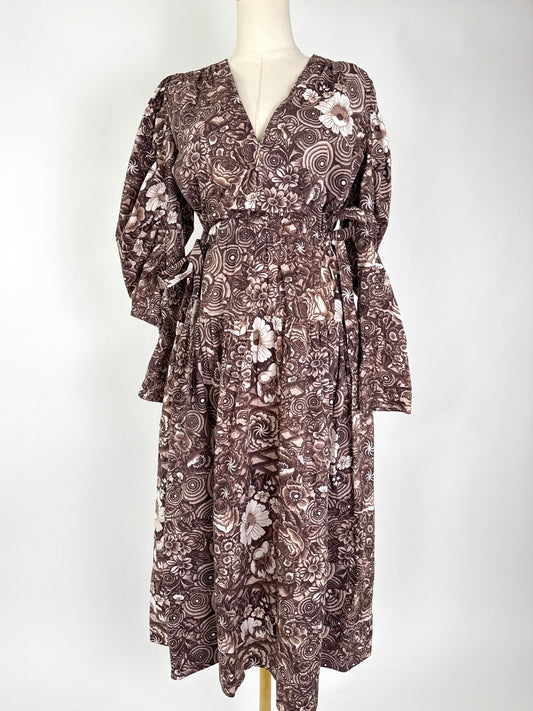 Ulla Johnson Brown White Floral Dress