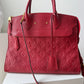 Louis Vuitton Pont Neuf MM Monogram Empreiente Leather Red