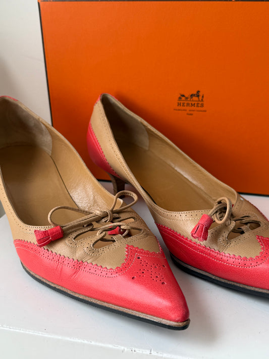 Hermes Ghille Tassel Pump