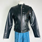 Straight to Hell Black Faux Leather Jacket