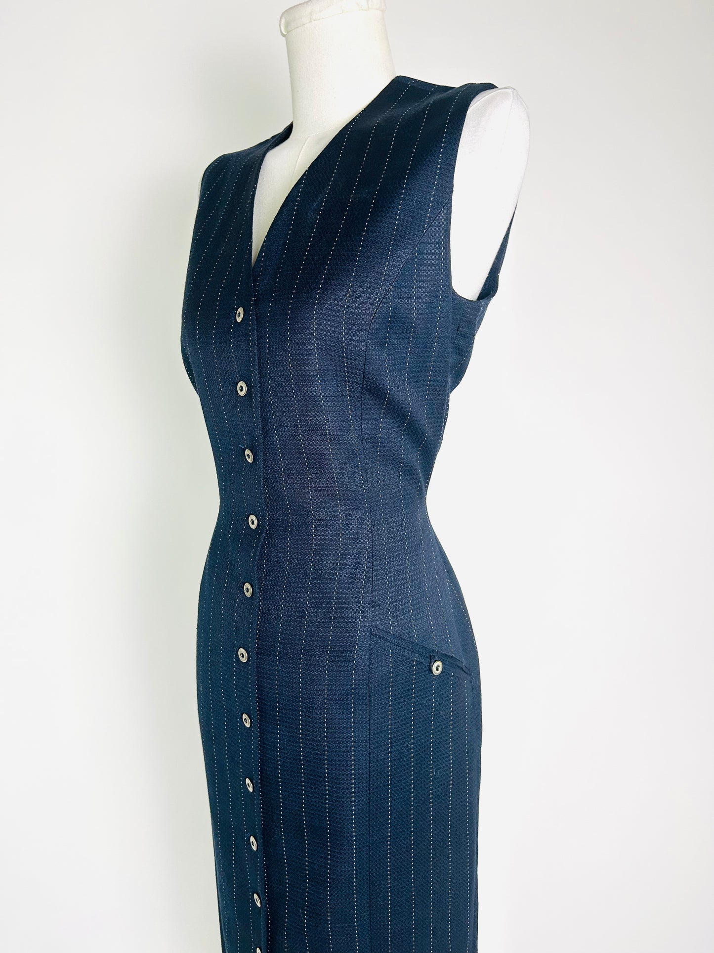 Vintage Tahari Pinstripe Dress