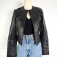 Trouve Black Quilted Leather Jacket