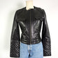 Trouve Black Quilted Leather Jacket