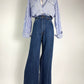 Vintage 70's Orange Tab Perfect Crease Medium Wash Denim