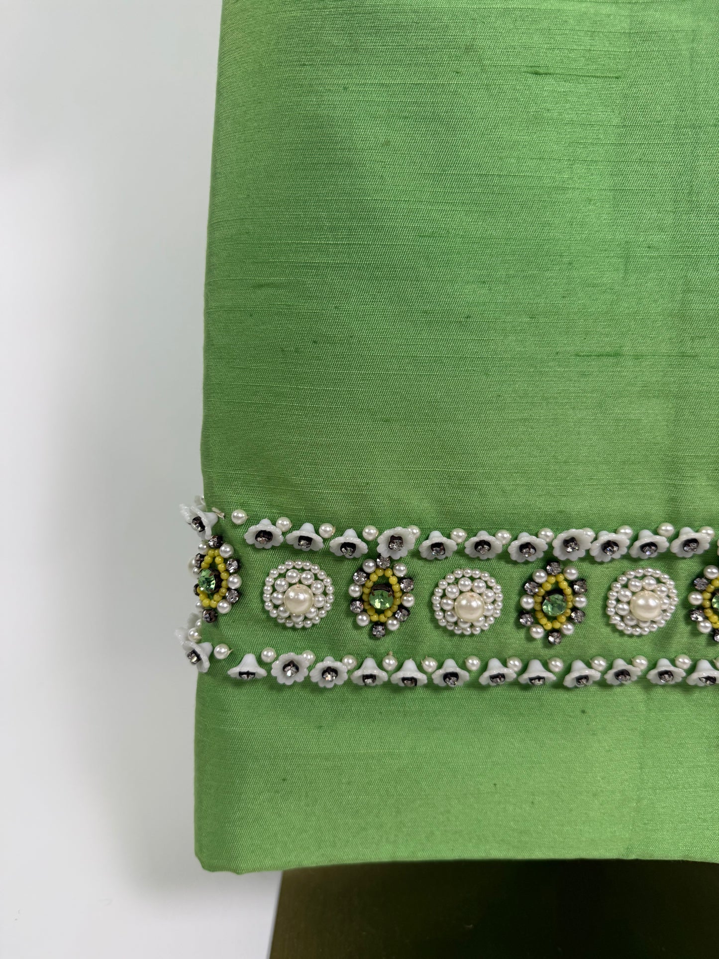 Vintage Silk Beaded Skirt