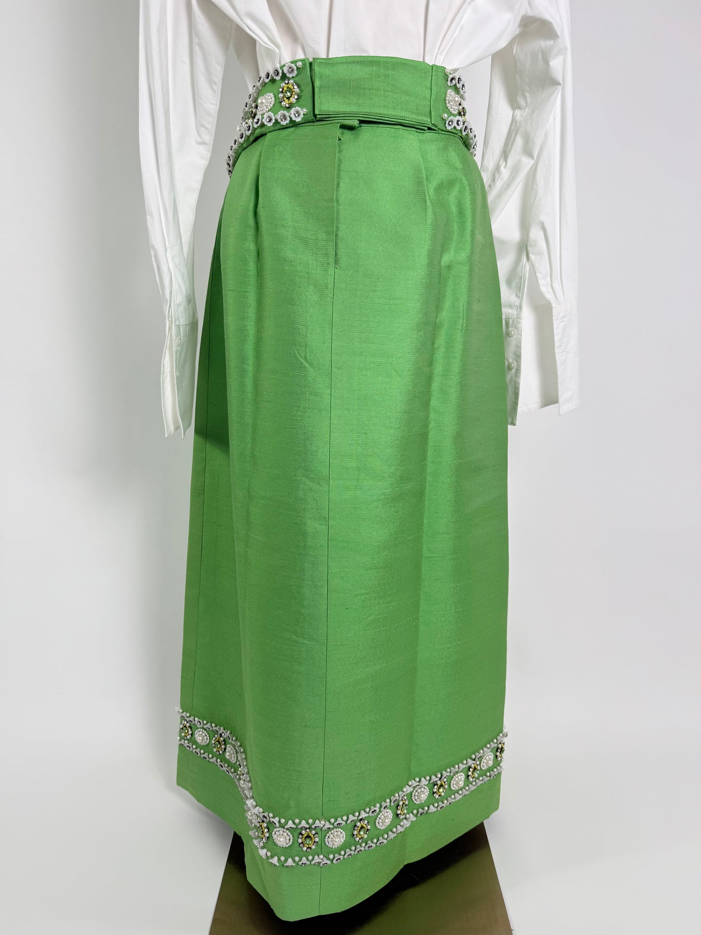Vintage Silk Beaded Skirt