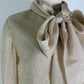 Vintage Button up Blouse with Neck tie