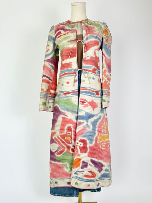 Vintage Mary McFadden Quilted Duster