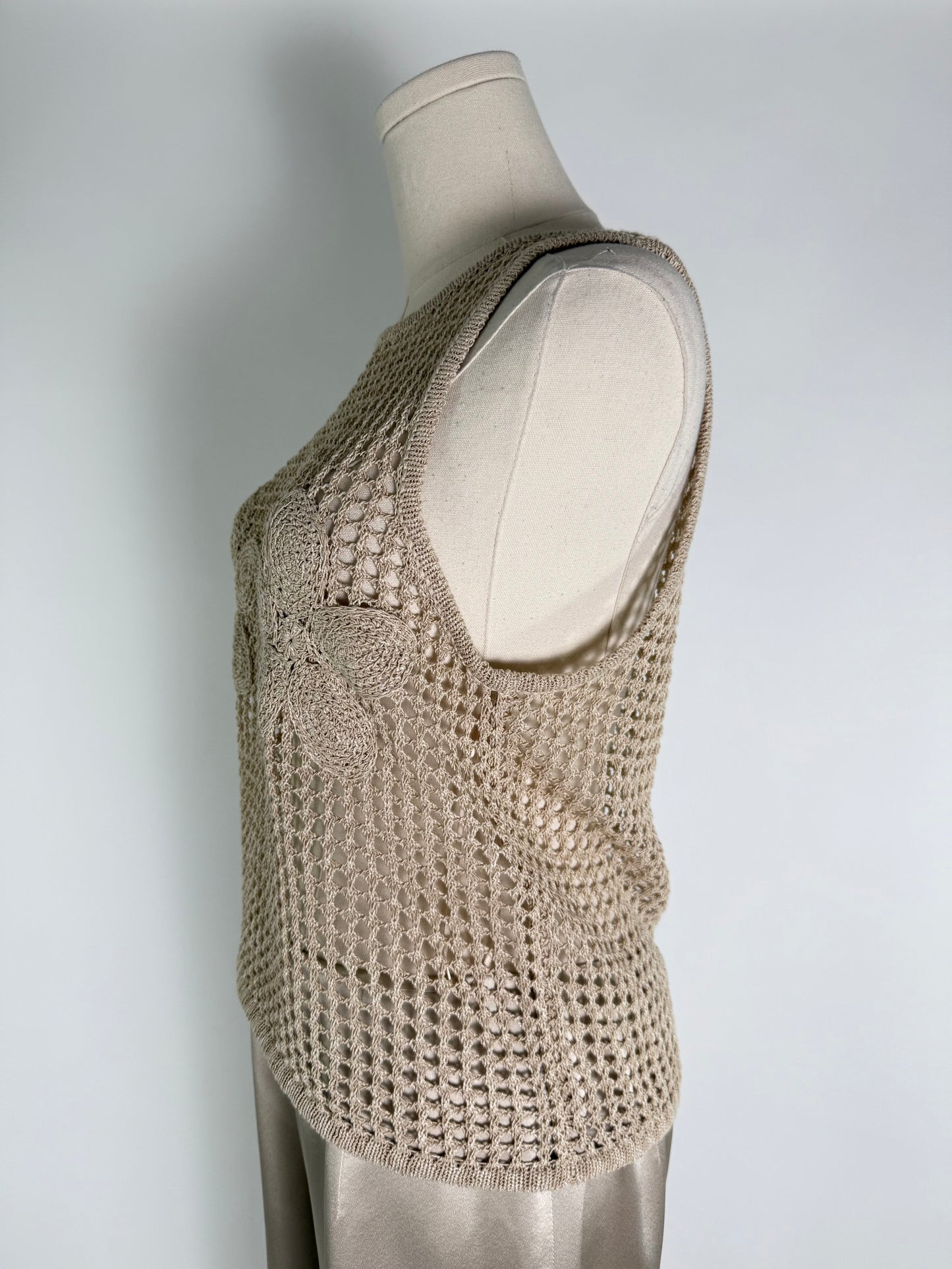 MNG Crochet Floral Top