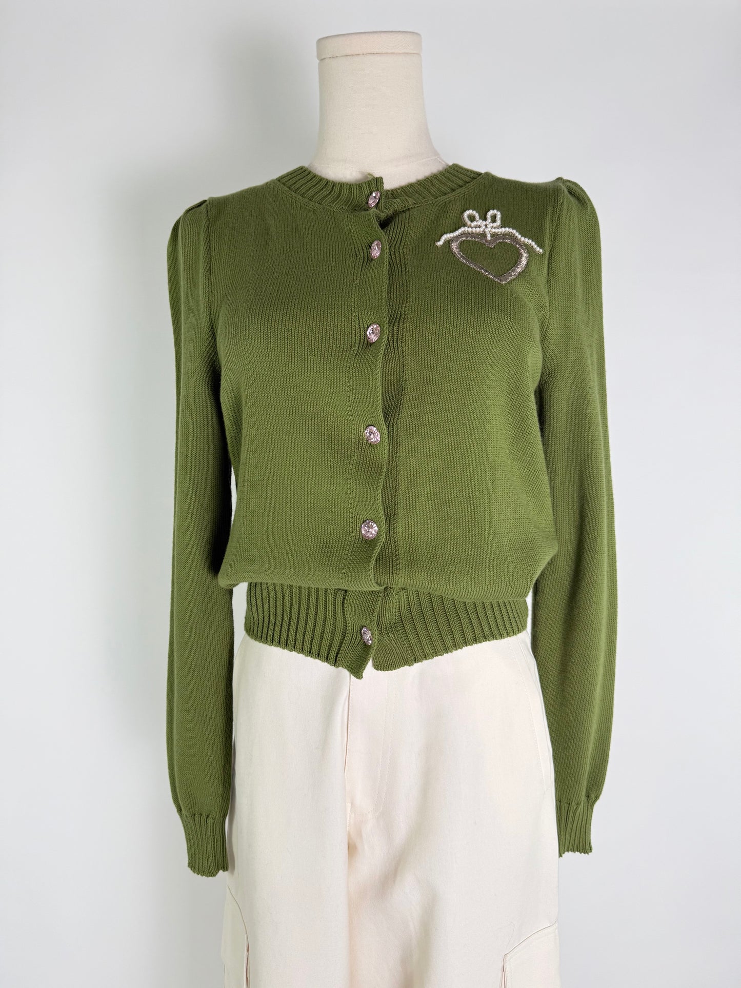 Le Lion Green Cardigan