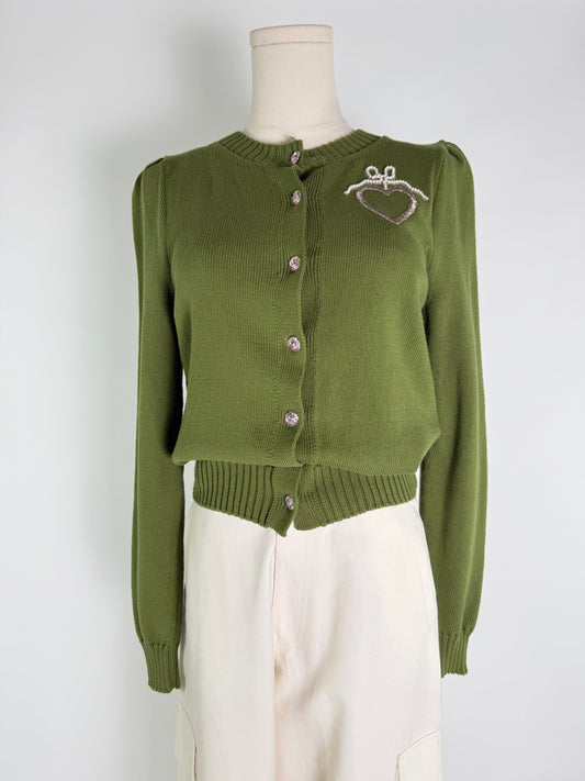 Le Lion Green Cardigan