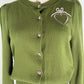 Le Lion Green Cardigan