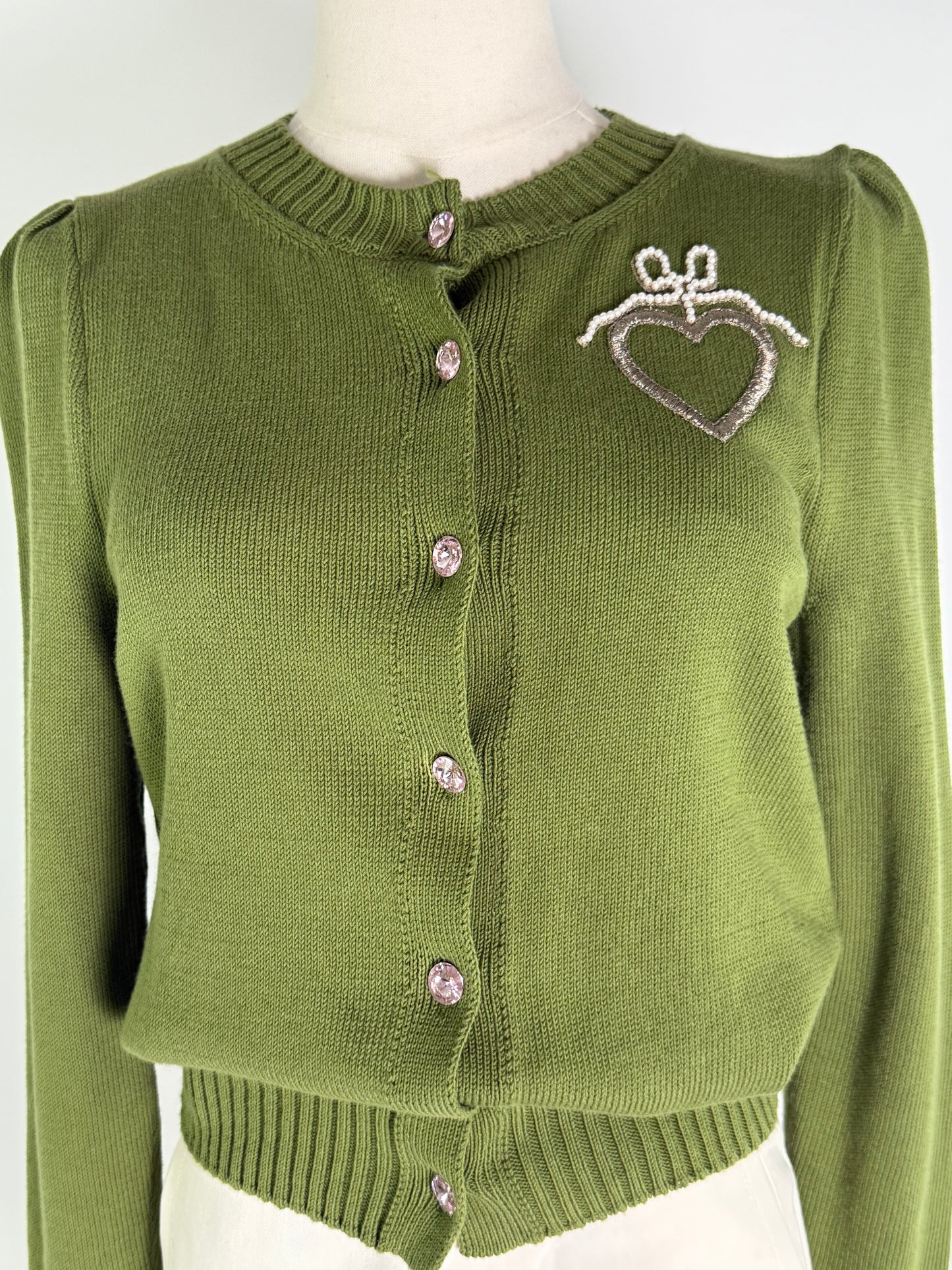 Le Lion Green Cardigan