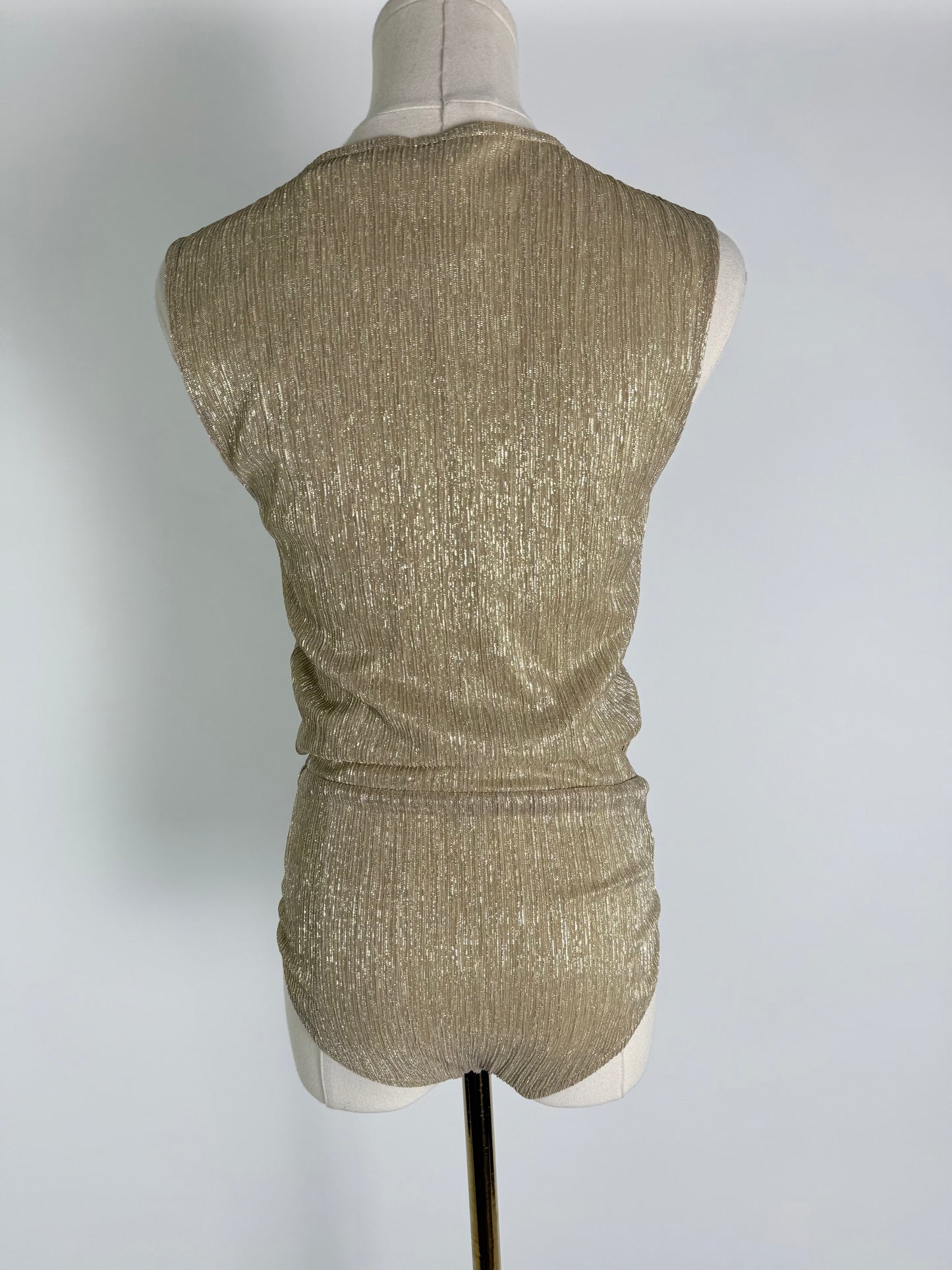 Anine Bing Metallic Bodysuit