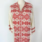 Vintage Greece Red and Gold Caftan