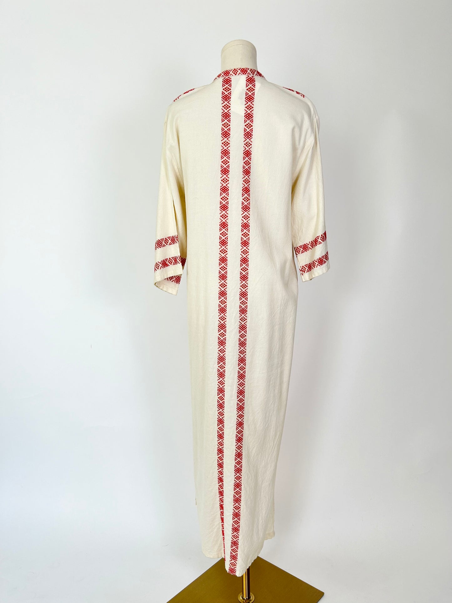 Vintage Greece Red and Gold Caftan