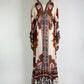 Farm Rio Sand Winter Tapestry Maxi Dress