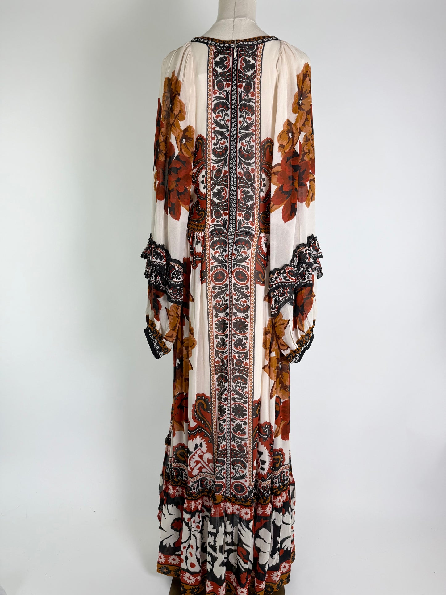 Farm Rio Sand Winter Tapestry Maxi Dress