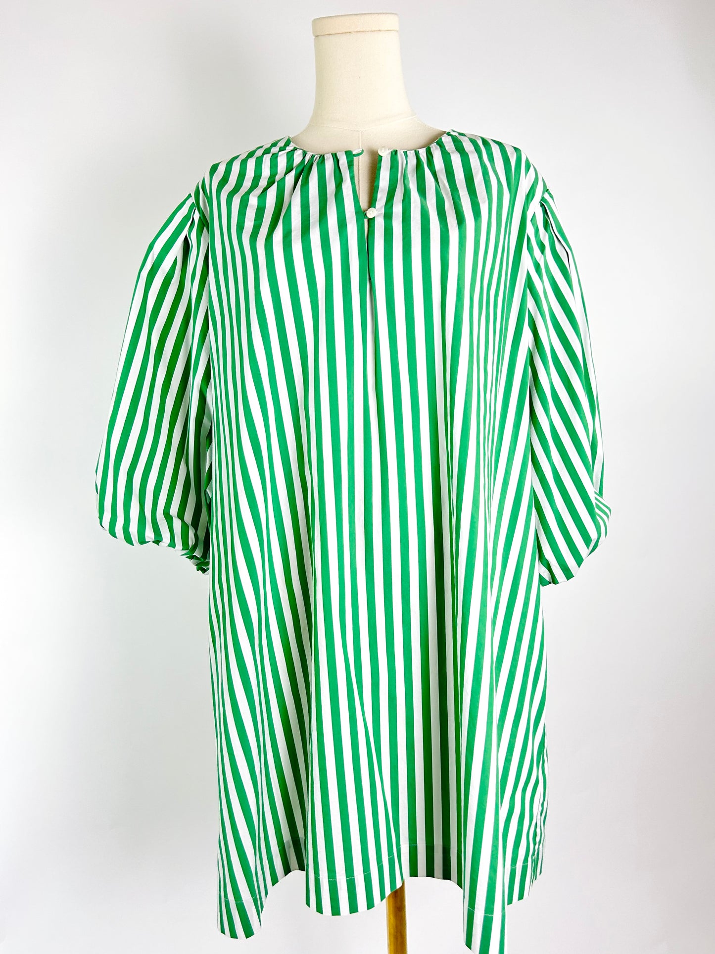 AYR Green and White Stripe Dress