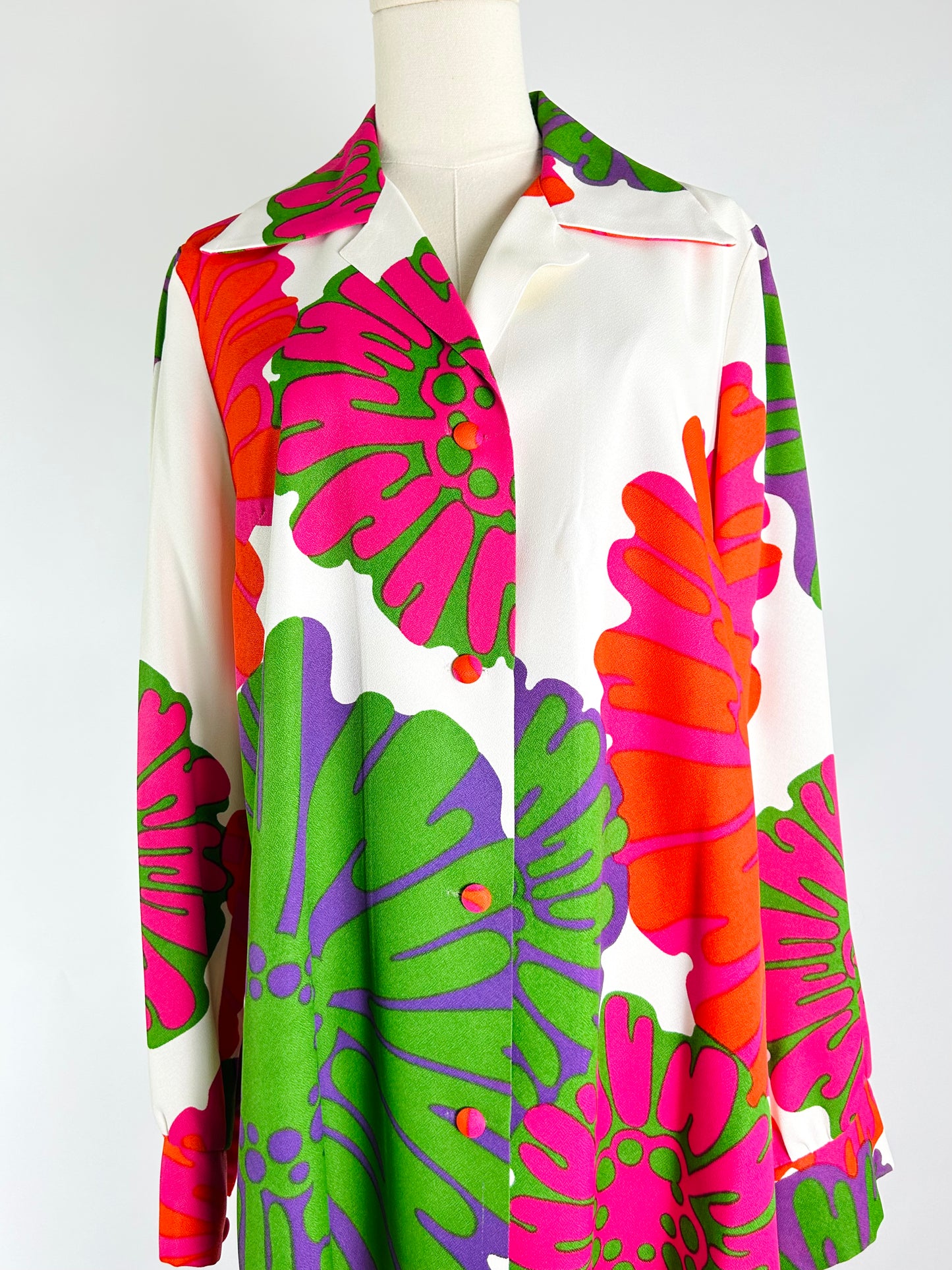 Vintage Malia Floral Button Up Dress