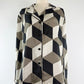 Cynthia Rowley Geometric Silk Top