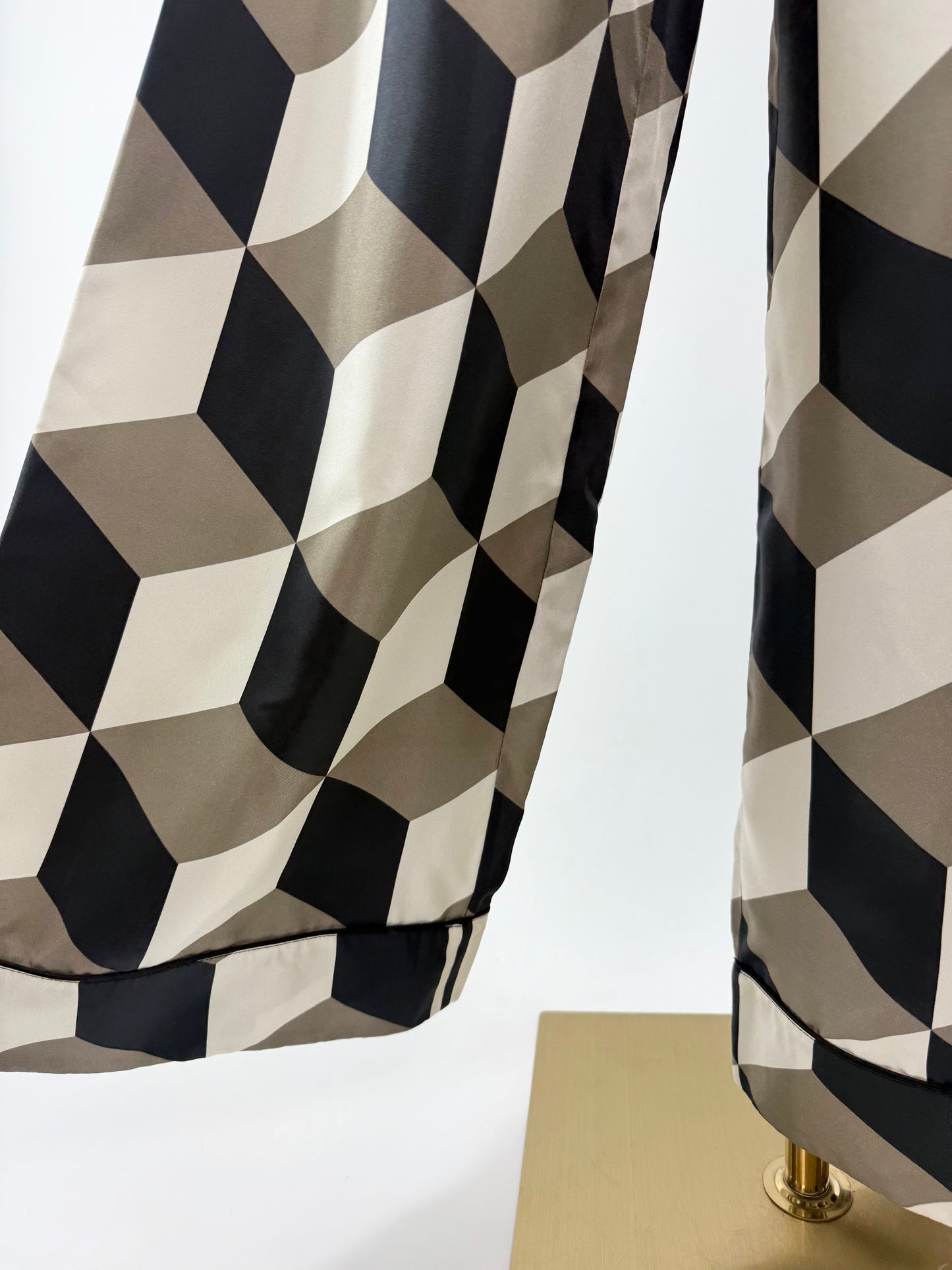 Cynthia Rowley Geometric Silk Pant