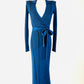 Diane Von Furstenberg Blue Wrap Dress
