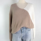 Super Down White/Tan Pullover Sweater