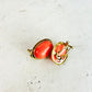 Vintage 14K Coral Studs