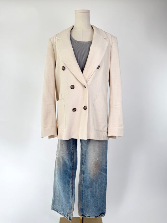 AYR Cream Denim Jacket