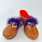 Fendi Fur Clogs Square Eye