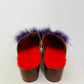 Fendi Fur Clogs Square Eye