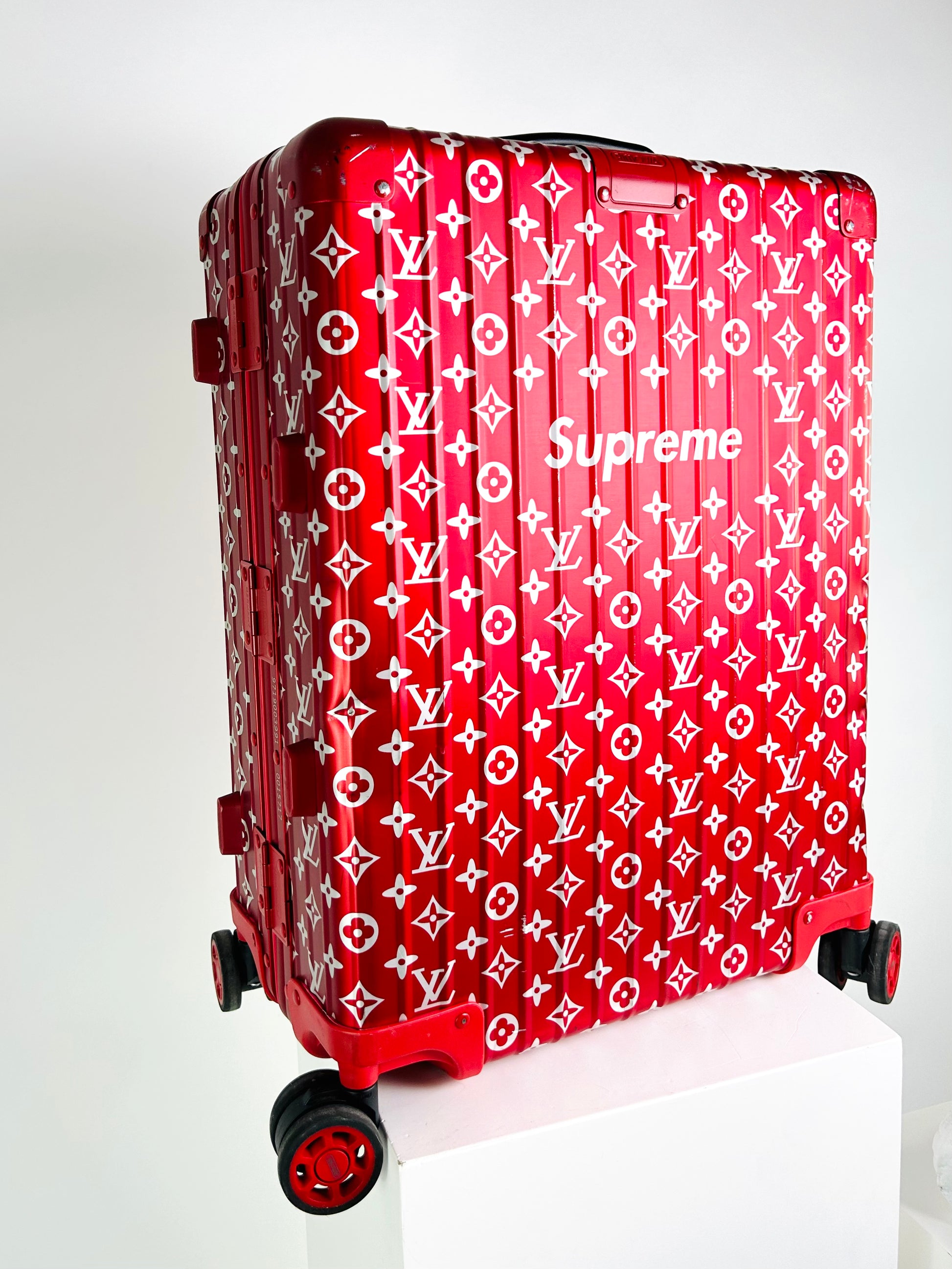 Louis Vuitton Red Carryon Suitcase