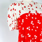 Vintage David Hayes Red and White Dress