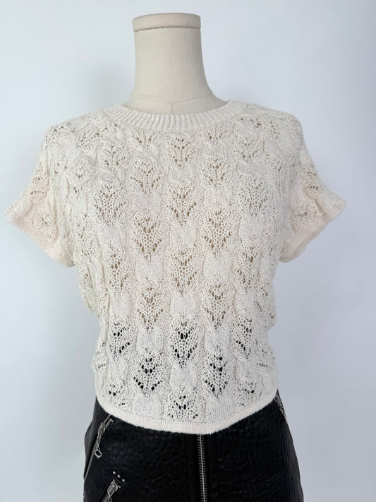 ASTR Crochet Cropped Top