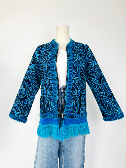 Vintage 1970s Spanish Brocade Wool Jacket