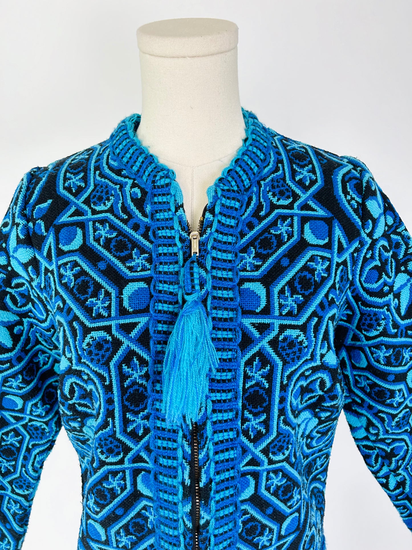 Vintage 1970s Spanish Brocade Wool Jacket