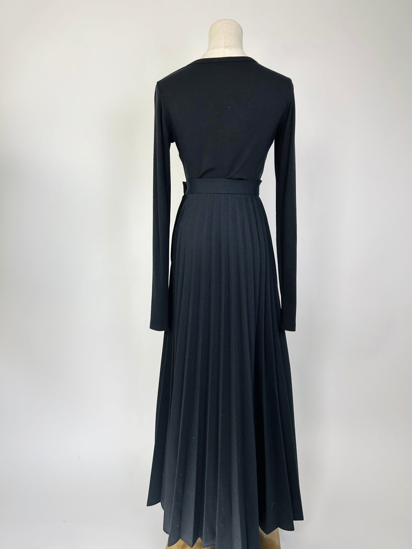 Vintage Pleated Maxi Skirt